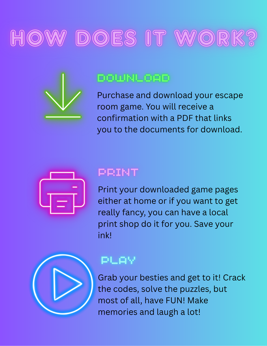 Back to the 80's - Mixtape Mayhem Printable Escape Room